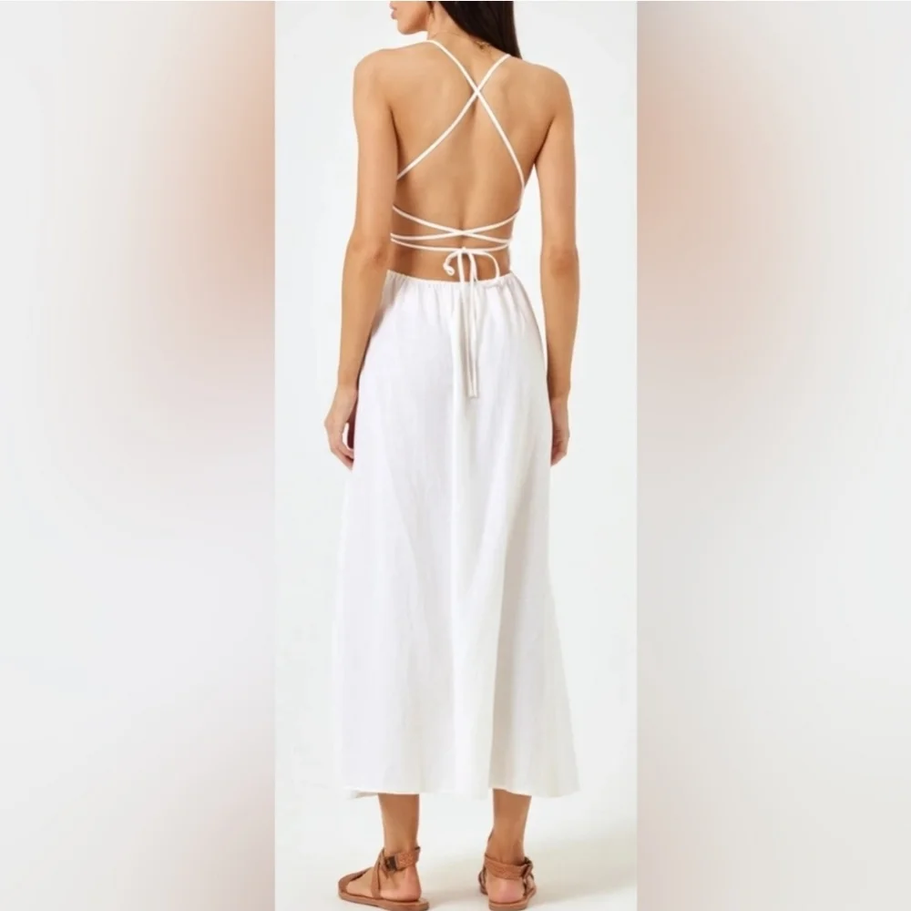 L*Space White Midi Dress - Picture 2 of 5